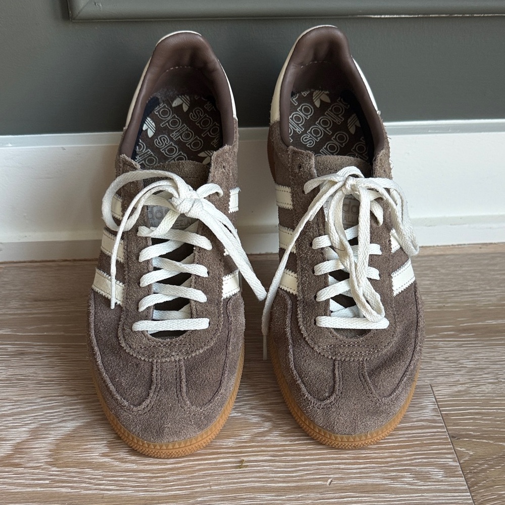 Adidas Women’s Taupe Suede Sneakers